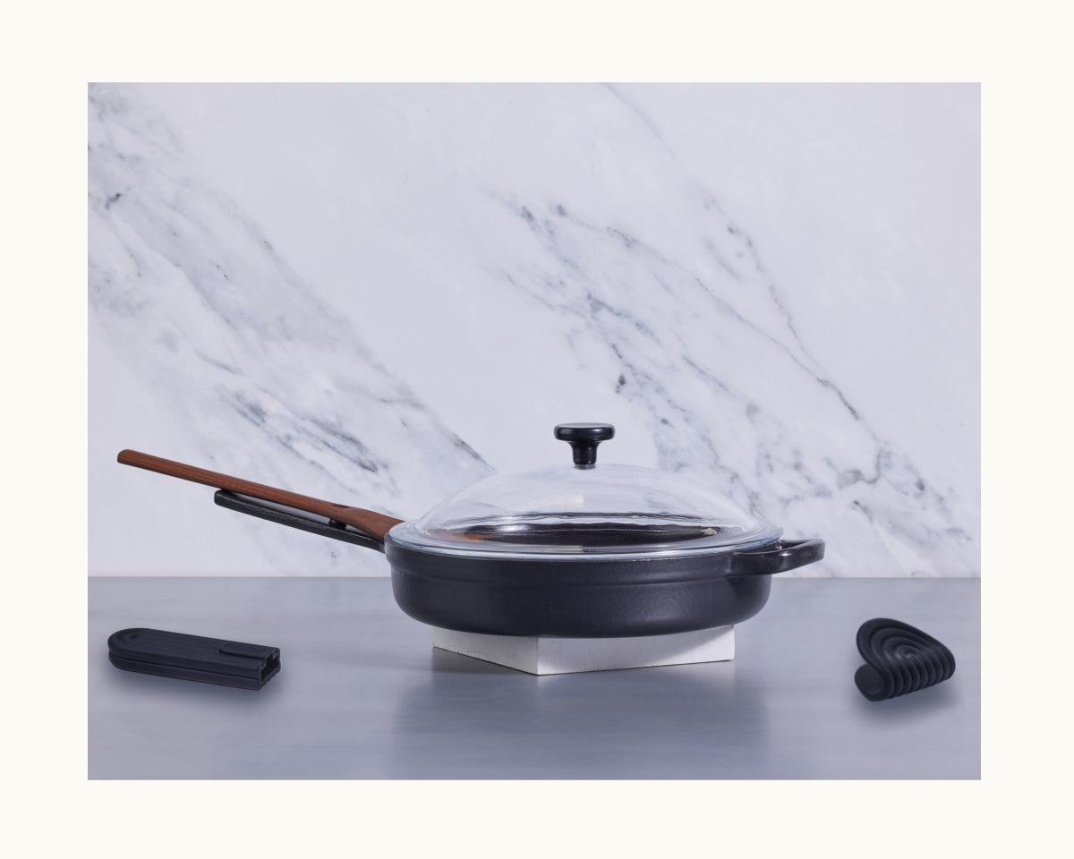 Enameled Cast Iron Always Pan - 8-in-1 Versatile Cookware