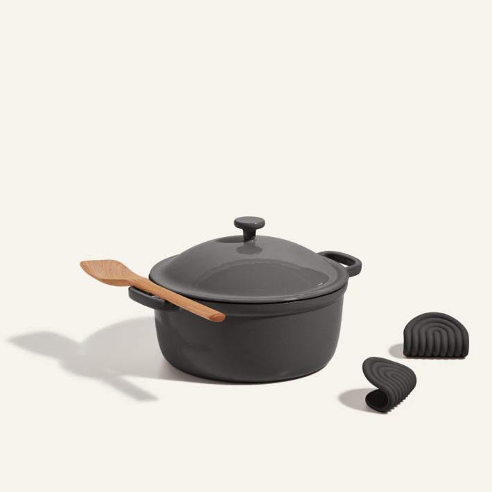Heirloom-Quality Cast Iron Dutch Oven - 8-in-1 Multifunctional Pot