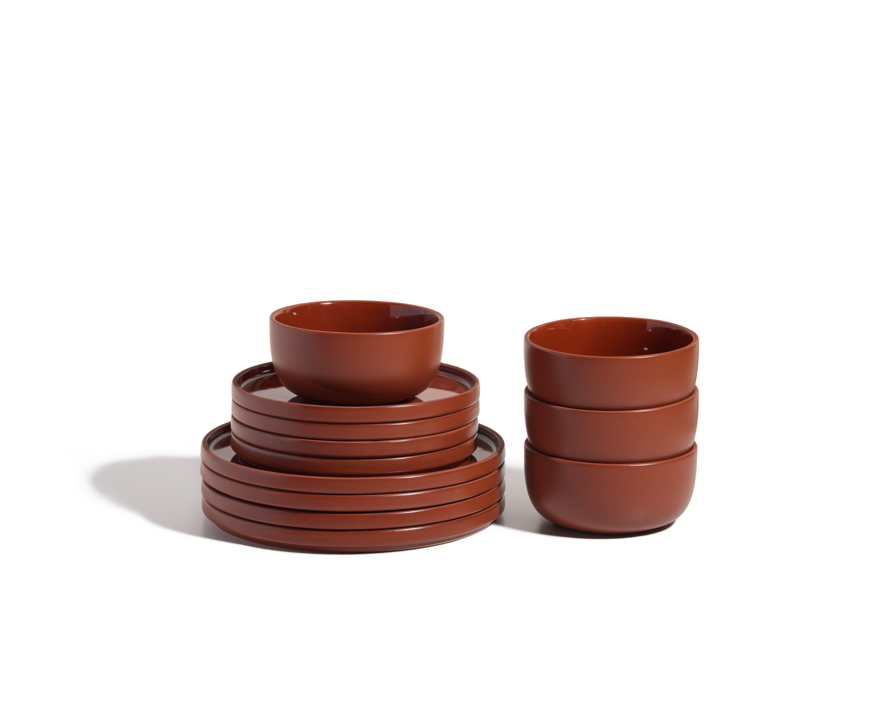 Handcrafted Stacking Dinnerware Set - 12-Piece Tableware Collection