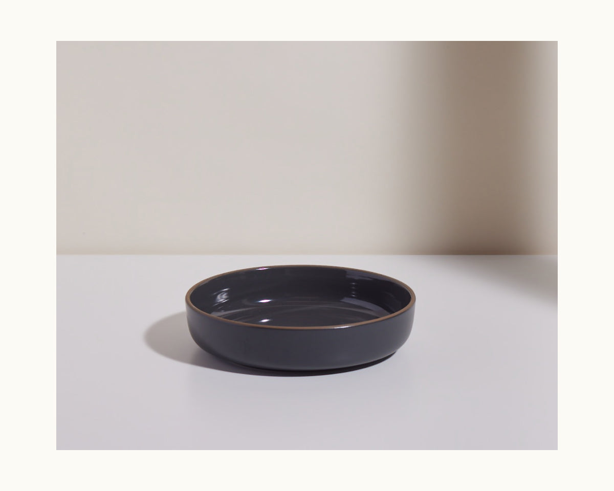 Ceramic Dinner Bowls Set of 4 - Stackable & Scratch-Resistant