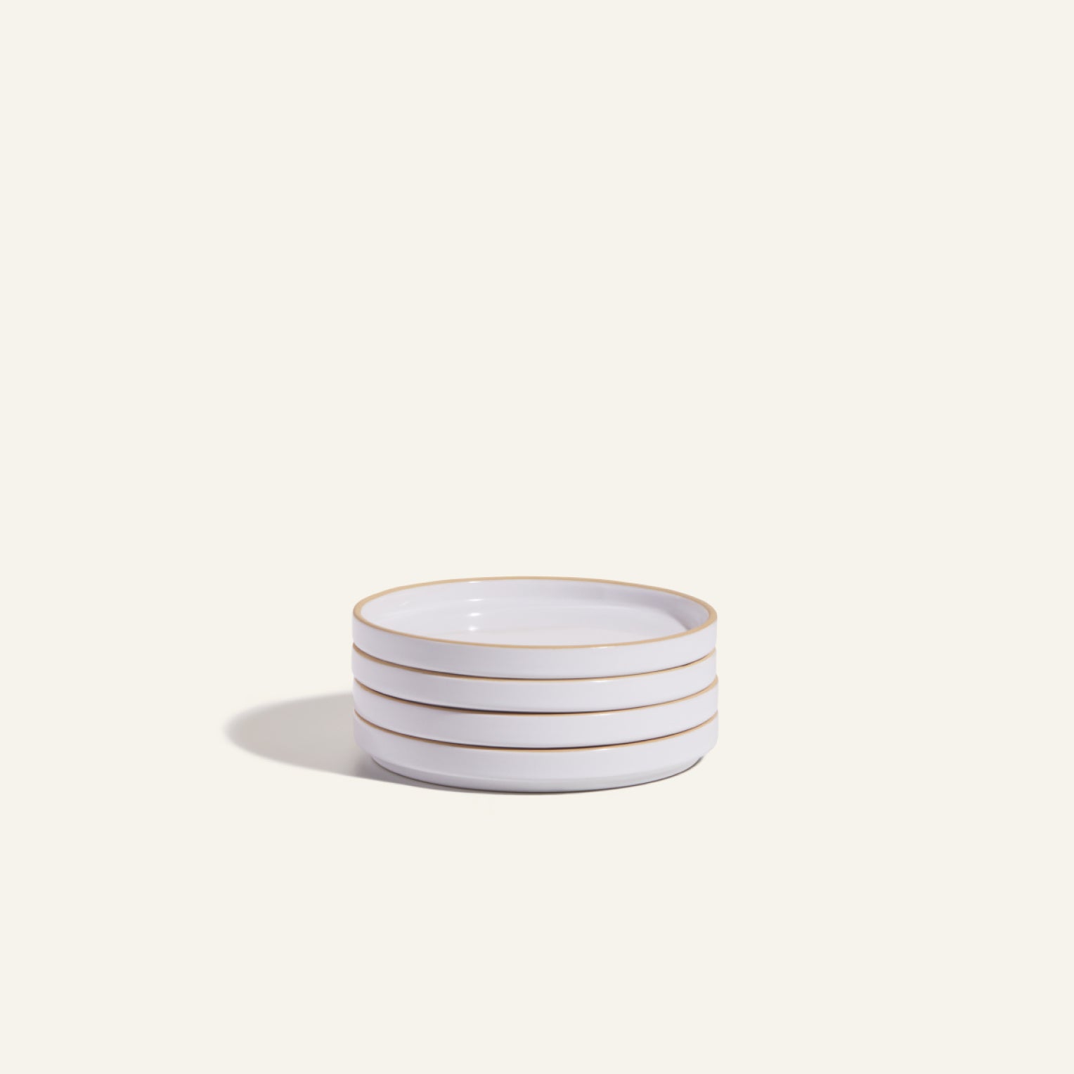 Ceramic Dessert Plates Set of 4 with Glossy Finish
