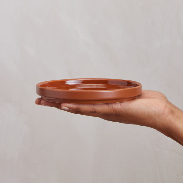 Ceramic Dessert Plates Set of 4 with Glossy Finish