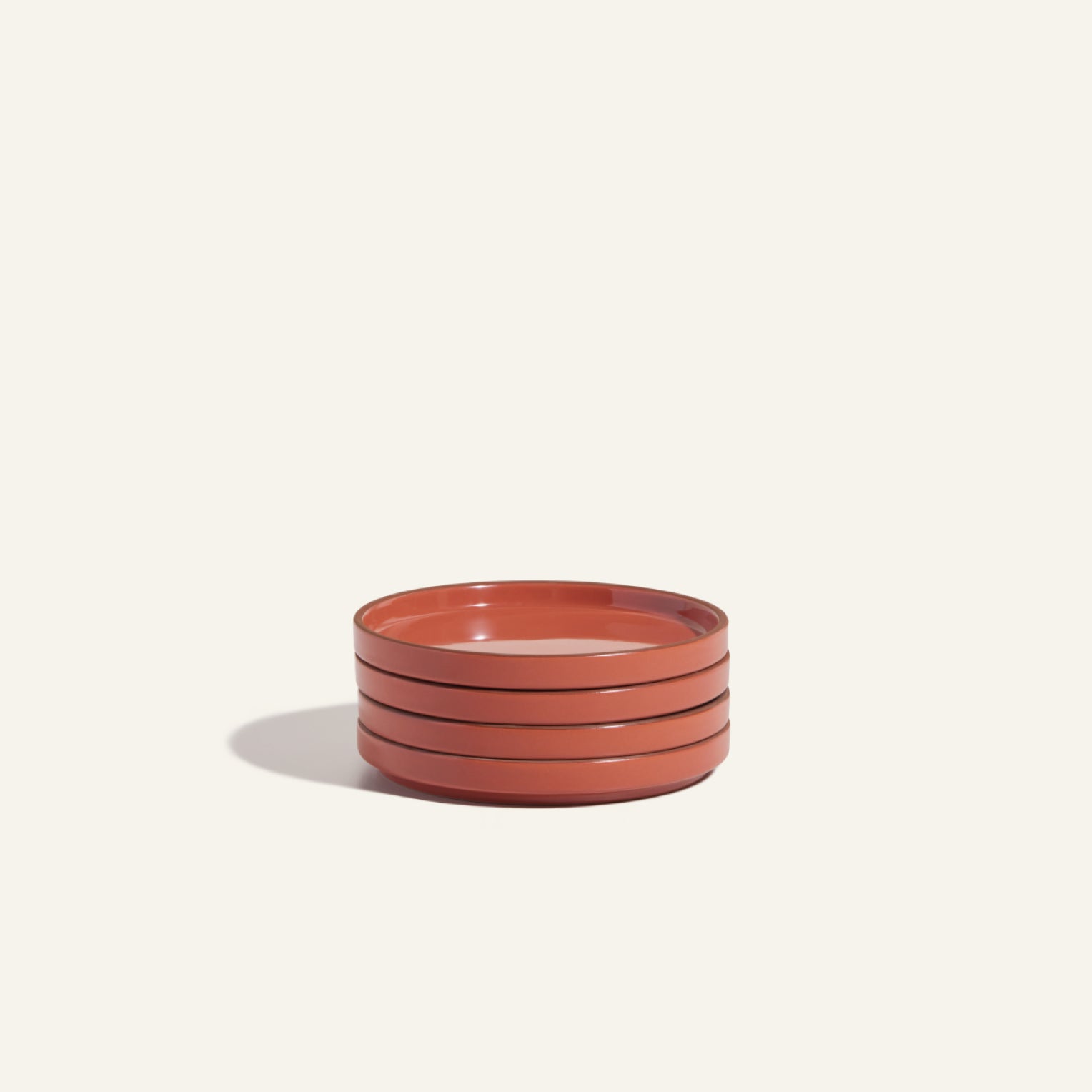 Ceramic Dessert Plates Set of 4 with Glossy Finish