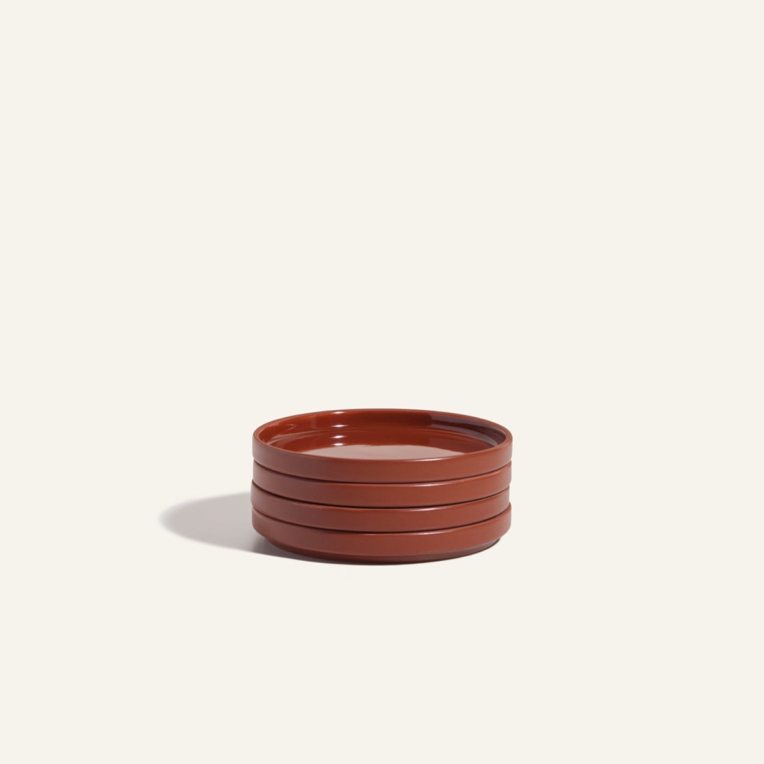 Ceramic Dessert Plates Set of 4 with Glossy Finish